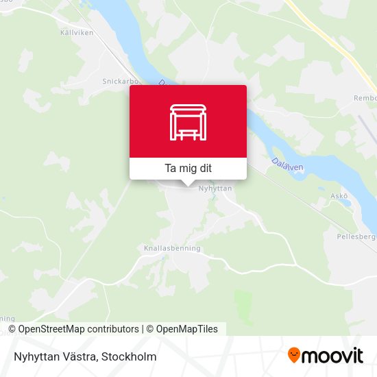 Nyhyttan Västra karta