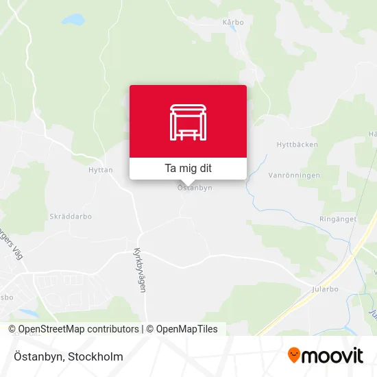 Östanbyn karta