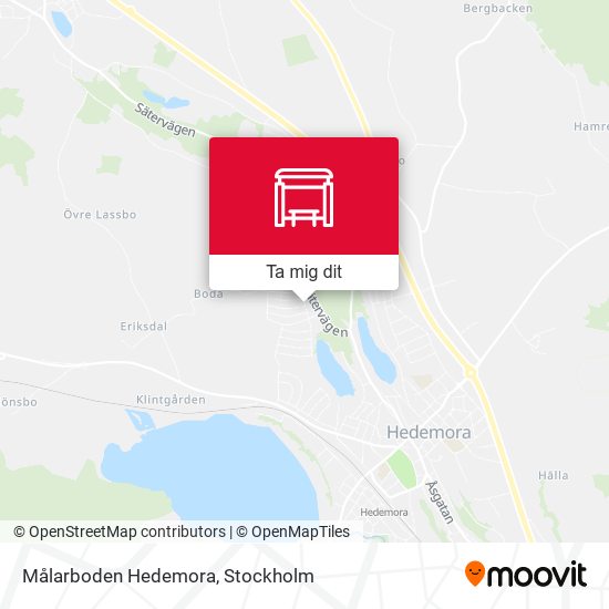 Målarboden Hedemora karta