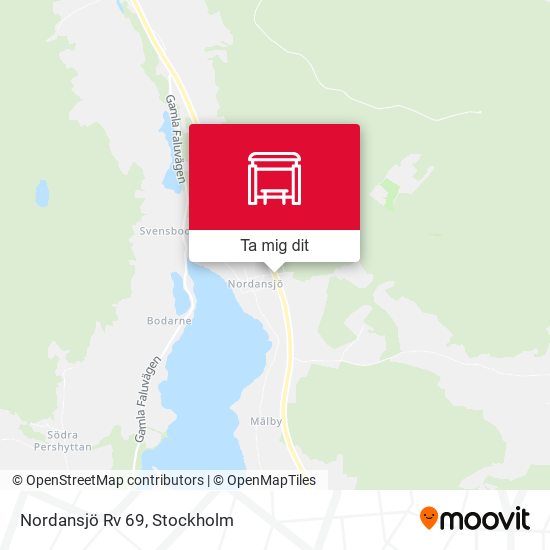 Nordansjö Rv 69 karta