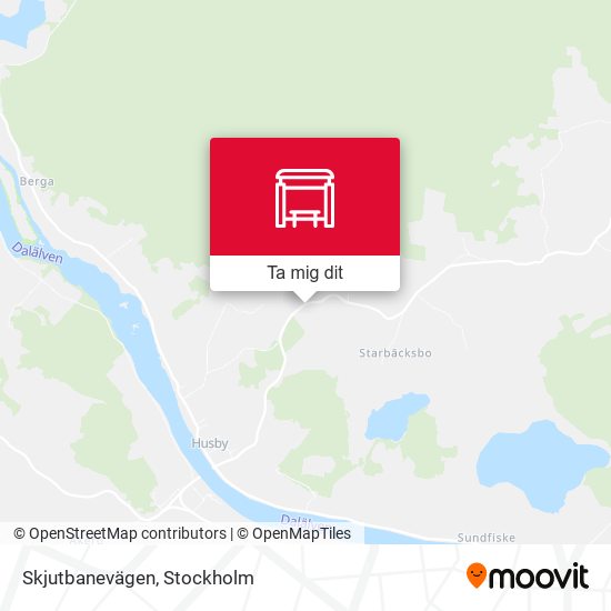 Skjutbanevägen karta