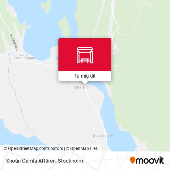 Snöån Gamla Affären karta