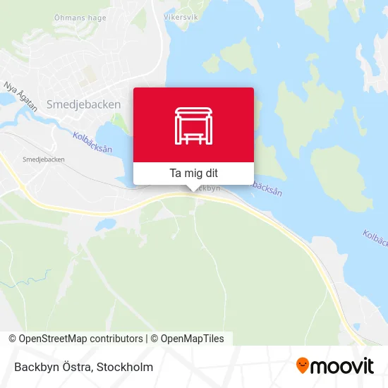 Backbyn Östra karta