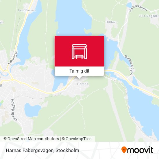 Harnäs Fabergsvägen karta
