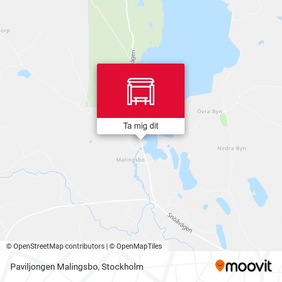 Paviljongen Malingsbo karta