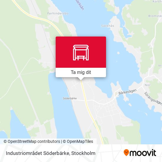 Industriområdet Söderbärke karta