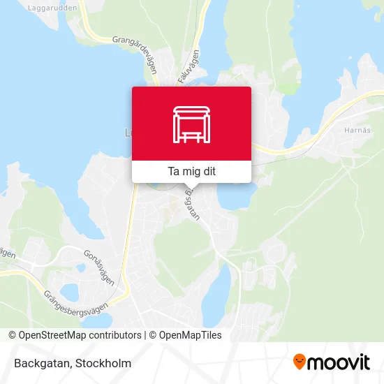Backgatan karta