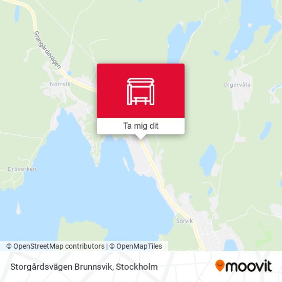 Storgårdsvägen Brunnsvik karta