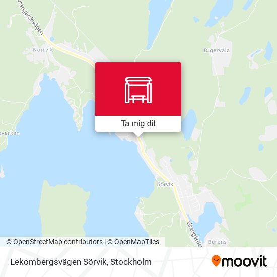 Lekombergsvägen Sörvik karta