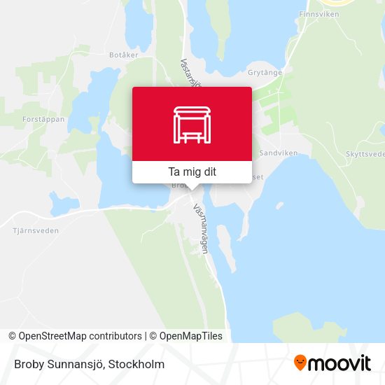 Broby Sunnansjö karta