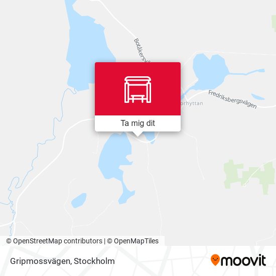 Gripmossvägen karta