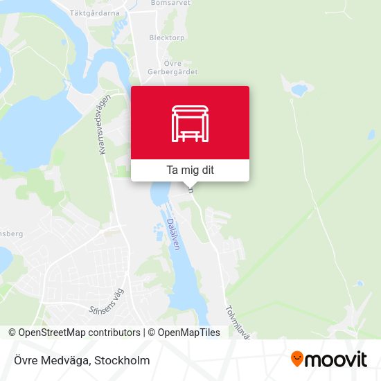 Övre Medväga karta