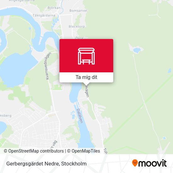 Gerbergsgärdet Nedre karta
