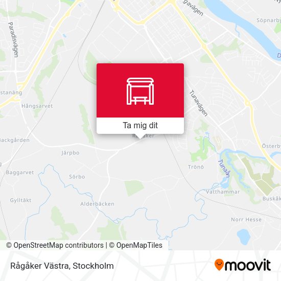 Rågåker Västra karta