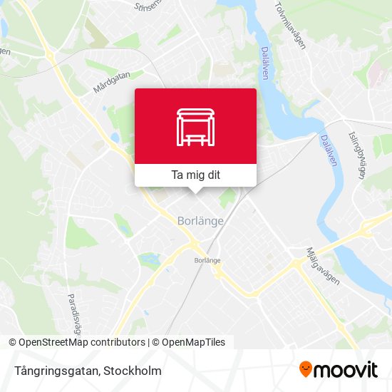 Tångringsgatan karta