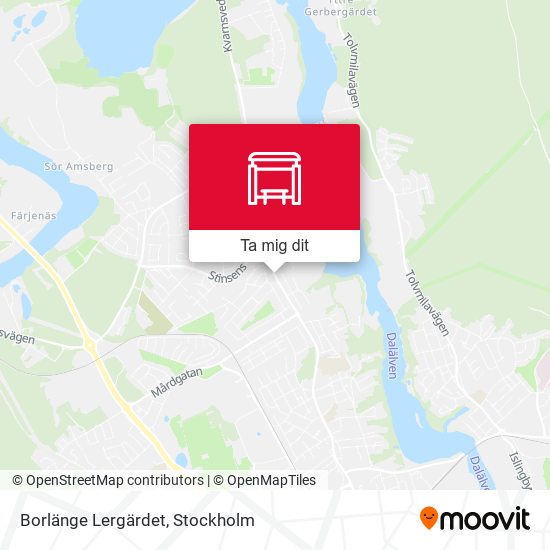 Borlänge Lergärdet karta