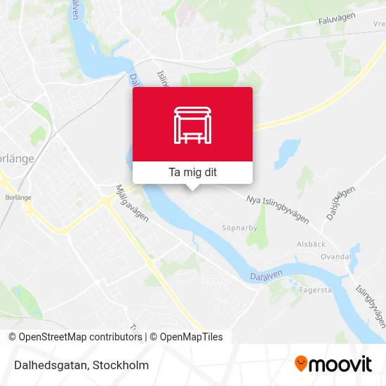 Dalhedsgatan karta