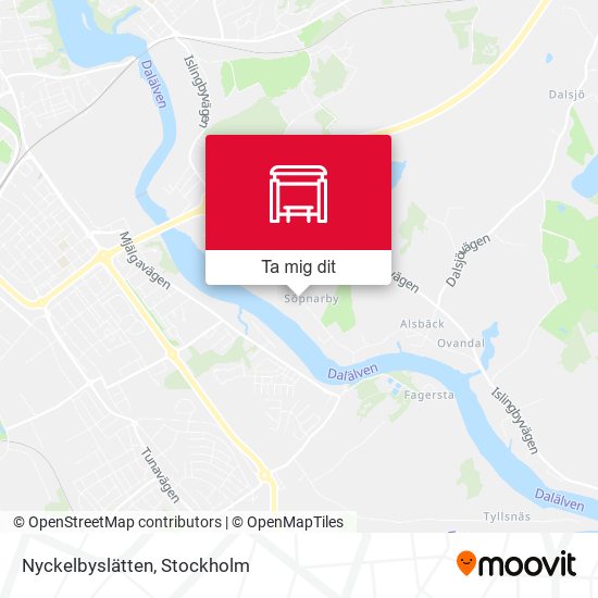 Nyckelbyslätten karta