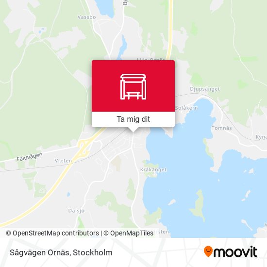 Sågvägen Ornäs karta