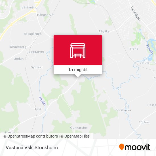 Västanå Vsk karta
