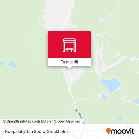 Koppslahyttan Södra karta