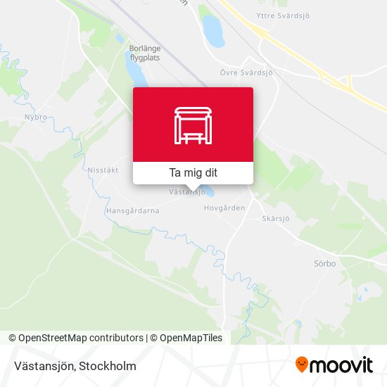Västansjön karta