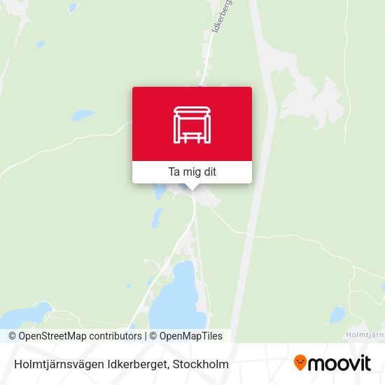 Holmtjärnsvägen Idkerberget karta