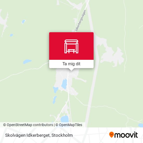 Skolvägen Idkerberget karta
