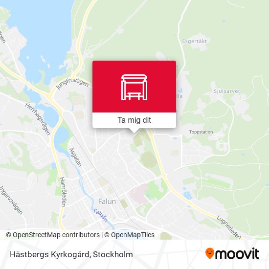 Hästbergs Kyrkogård karta