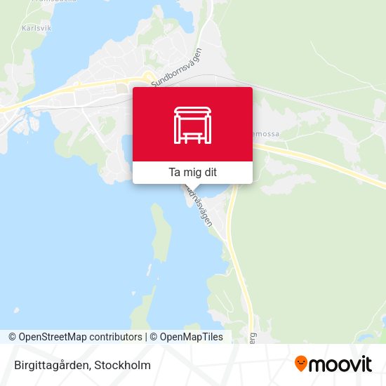 Birgittagården karta