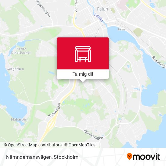 Nämndemansvägen karta