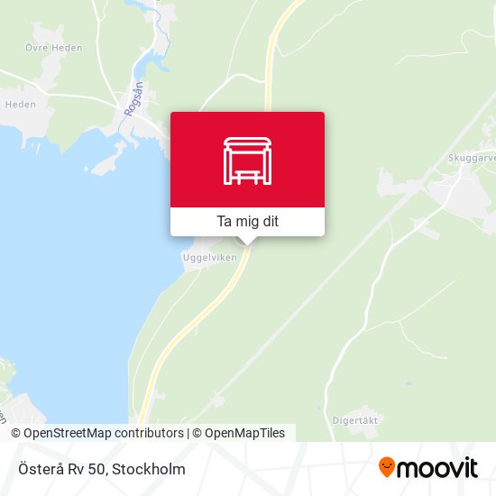 Österå Rv 50 karta