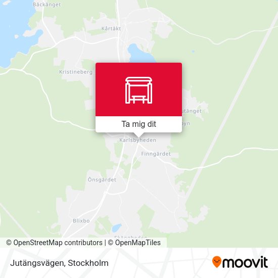 Jutängsvägen karta