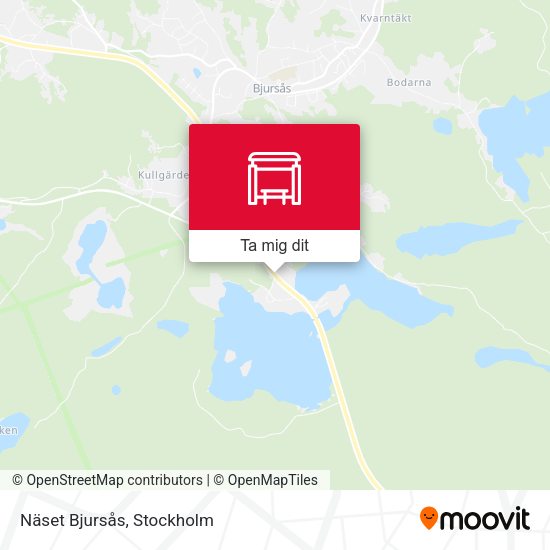 Näset Bjursås karta
