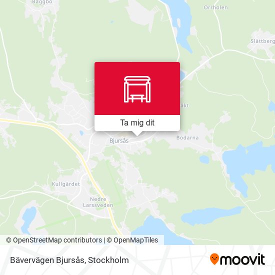 Bävervägen Bjursås karta