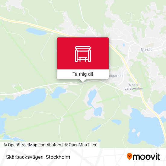 Skärbacksvägen karta