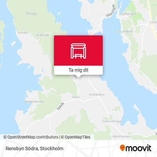 Rensbyn Södra karta