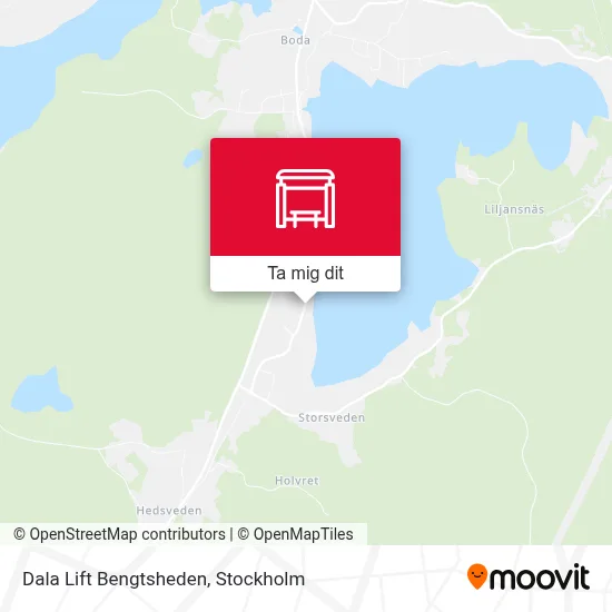 Dala Lift Bengtsheden karta