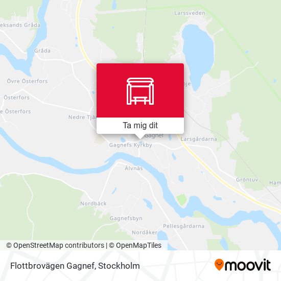 Flottbrovägen Gagnef karta