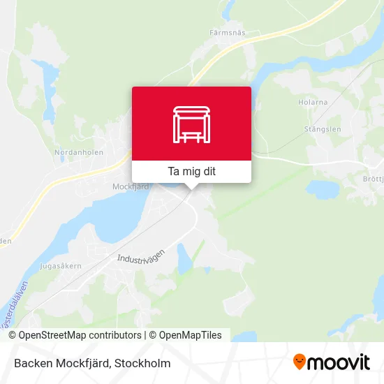 Backen Mockfjärd karta