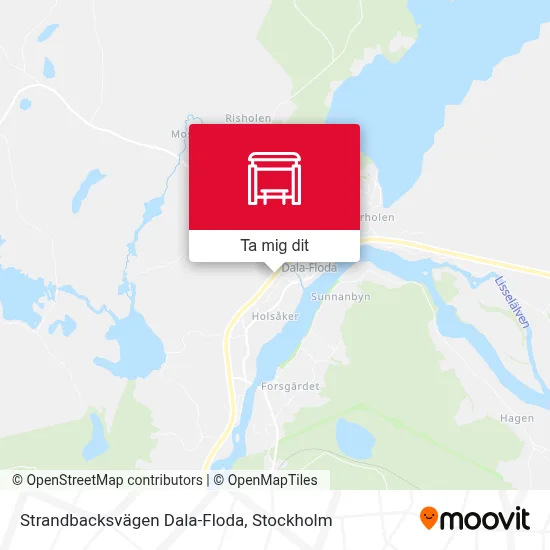 Strandbacksvägen Dala-Floda karta