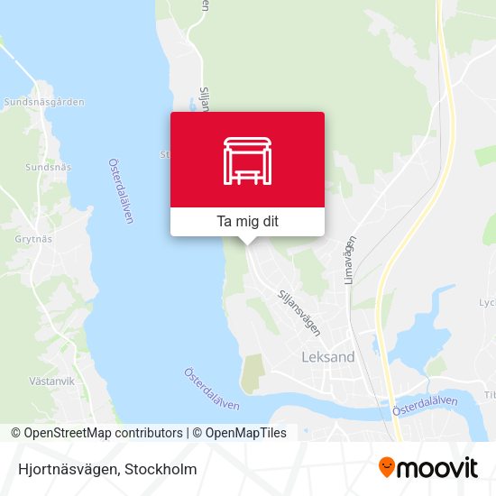 Hjortnäsvägen karta