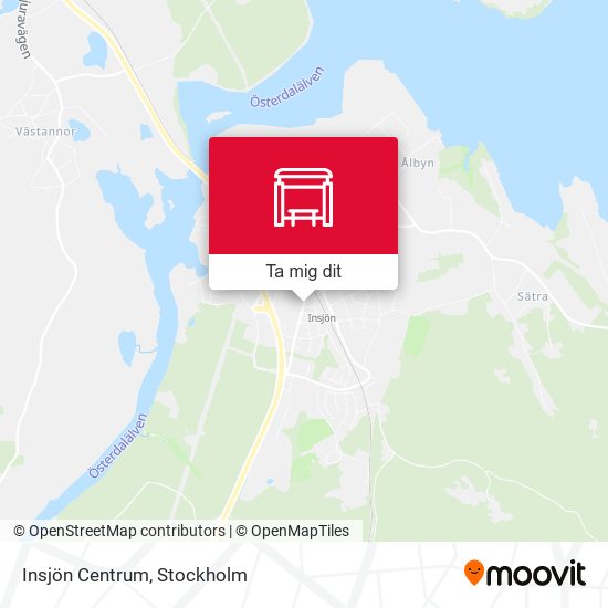Insjön Centrum karta