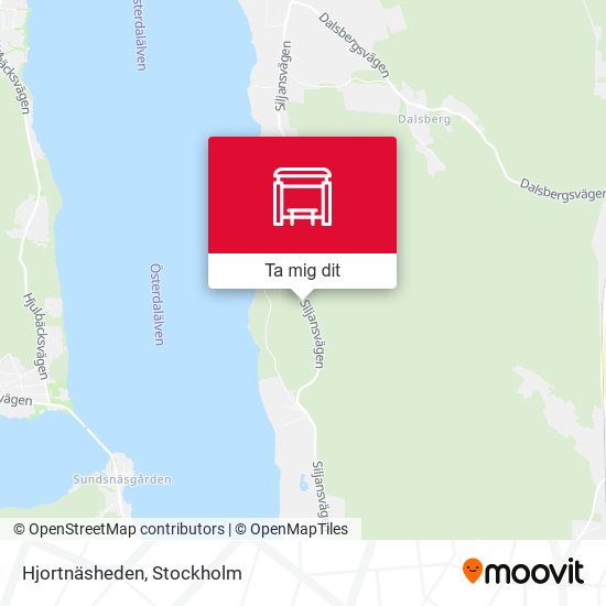 Hjortnäsheden karta