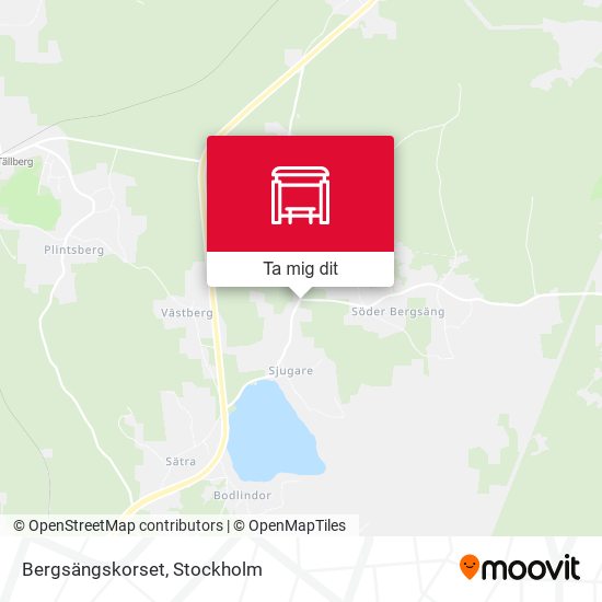 Bergsängskorset karta