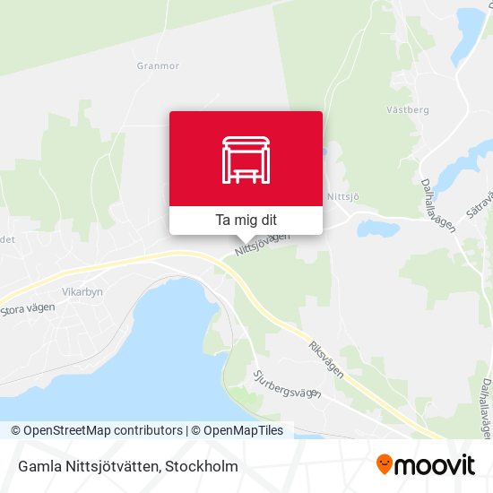 Gamla Nittsjötvätten karta