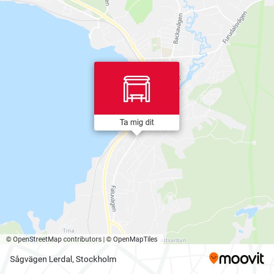 Sågvägen Lerdal karta