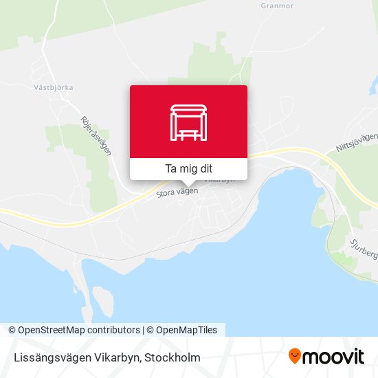 Lissängsvägen Vikarbyn karta