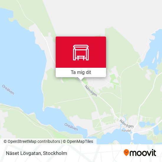 Näset Lövgatan karta
