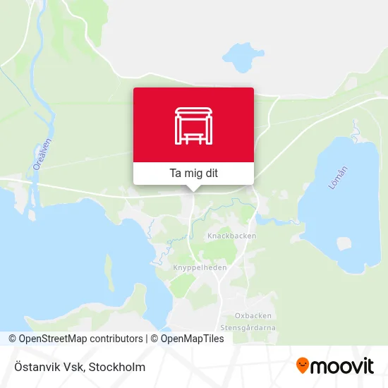 Östanvik Vsk karta